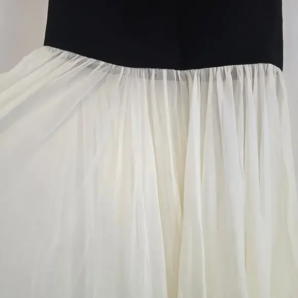 Bronx and Banco Adrian Strapless Drop-Waist Sheer bottom Maxi Dress Sz 6 Med NWT - Picture 8 of 14